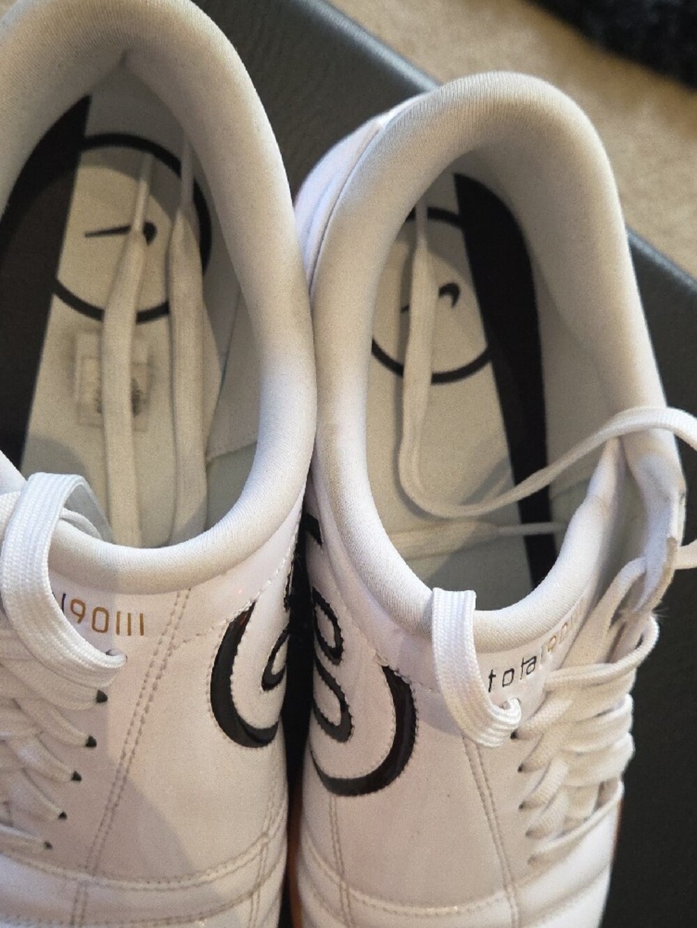 Nike Women's White and Black Tennis Shoe - Picture 3 of 3